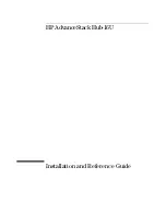 Предварительный просмотр 5 страницы HP AdvanceStack Hub-16U Installation And Reference Manual