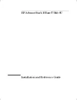 Preview for 1 page of HP AdvanceStack J2610B Installation And Reference Manual