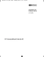 HP AdvanceStack Remote 2C Reference Manual preview