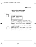 Preview for 1 page of HP AdvanceStack Switch 2000 Quick Reference