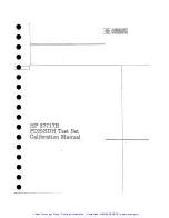 Предварительный просмотр 3 страницы HP Agilent 37717B PDH Calibration Manual