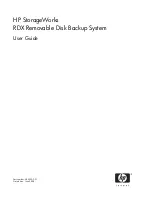 Preview for 1 page of HP AJ765A - StorageWorks RDX Removable Disk Backup System User Manual