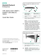 Предварительный просмотр 1 страницы HP Altoline 6921 Quick Start Manual