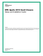Preview for 1 page of HP apollo 4510 gen9 Setup And Installation Manual