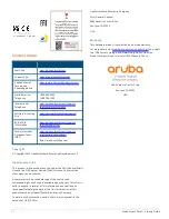 Preview for 3 page of HP Aruba 650 Series Startup Manual