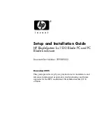 Preview for 1 page of HP Bc1500 - BladeSystem - Blade PC Setup And Installation Manual