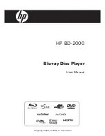 HP BD-2000 User Manual preview