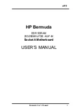Предварительный просмотр 1 страницы HP Bermuda User Manual
