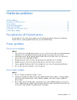 Предварительный просмотр 32 страницы HP BL30p - ProLiant - 1 GB RAM Troubleshooting Manual