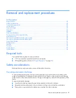 Предварительный просмотр 20 страницы HP BL460c - ProLiant - G5 Maintenance And Service Manual