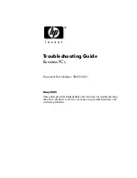 HP Blade Blade Troubleshooting Manual preview