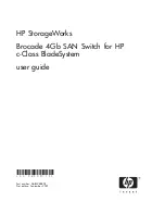 HP Brocade 4Gb SAN Switch User Manual предпросмотр