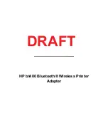 Предварительный просмотр 1 страницы HP BT400 User Manual