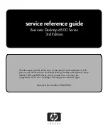 Preview for 1 page of HP Business Desktop d500 Series Service & Reference Manual