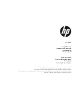 Предварительный просмотр 1 страницы HP c150w Quick Start Manual