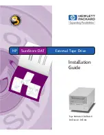 HP C1593B - SureStore DAT Tape 5000e Drive Installation Manual предпросмотр