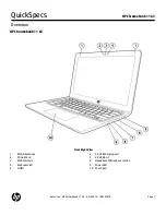 HP Chromebook 11 G3 Quickspecs preview