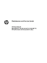 HP Chromebook 14-db0 Series Maintenance And Service Manual preview