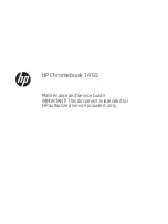 Предварительный просмотр 1 страницы HP Chromebook 14 G5 Maintenance And Service Manual