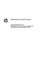 Предварительный просмотр 1 страницы HP Chromebook x360 14 Maintenance And Service Manual