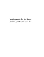 HP Compaq 6005 Pro MT Maintenance & Service Manual preview