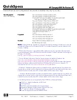 Preview for 5 page of HP Compaq 6005 Pro MT Specifications