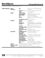 Preview for 36 page of HP Compaq 6005 Pro MT Specifications