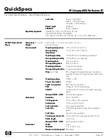 Preview for 40 page of HP Compaq 6005 Pro MT Specifications