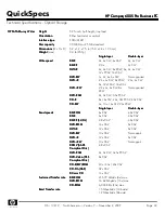 Preview for 42 page of HP Compaq 6005 Pro MT Specifications