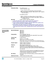 Preview for 28 page of HP Compaq 610 Quickspecs