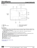 Preview for 2 page of HP Compaq 615 Specification