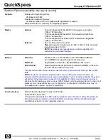 Preview for 4 page of HP Compaq 615 Specification