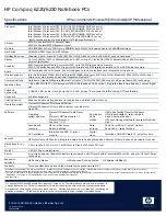 Предварительный просмотр 2 страницы HP Compaq 6220 Specifications