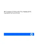 Preview for 1 page of HP Compaq 6715b Maintenance And Service Manual