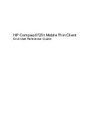 HP Compaq 6720t User Manual предпросмотр