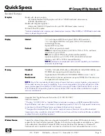 Preview for 5 page of HP Compaq 6910p Specifications