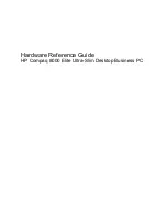 HP COMPAQ 8000 Hardware Reference Manual предпросмотр