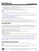 Preview for 9 page of HP Compaq 8200 Elite Series Specifications