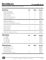 Preview for 16 page of HP Compaq 8200 Elite Series Specifications