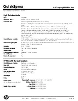 Preview for 24 page of HP Compaq 8200 Elite Series Specifications