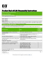 HP Compaq 8280 Elite CMT Business PC Product End-Of-Life Disassembly Instructions preview