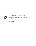 HP Compaq Advantage LA2206x Maintenance And Service Manual предпросмотр