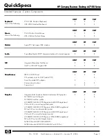 Предварительный просмотр 7 страницы HP Compaq Business Desktop dc7100 Series Specification Sheet