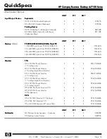 Предварительный просмотр 12 страницы HP Compaq Business Desktop dc7100 Series Specification Sheet