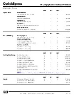 Предварительный просмотр 13 страницы HP Compaq Business Desktop dc7100 Series Specification Sheet