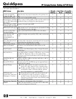 Предварительный просмотр 21 страницы HP Compaq Business Desktop dc7100 Series Specification Sheet