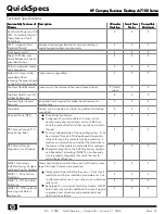 Предварительный просмотр 27 страницы HP Compaq Business Desktop dc7100 Series Specification Sheet