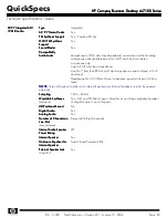 Предварительный просмотр 29 страницы HP Compaq Business Desktop dc7100 Series Specification Sheet