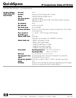 Предварительный просмотр 30 страницы HP Compaq Business Desktop dc7100 Series Specification Sheet