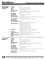 Предварительный просмотр 31 страницы HP Compaq Business Desktop dc7100 Series Specification Sheet